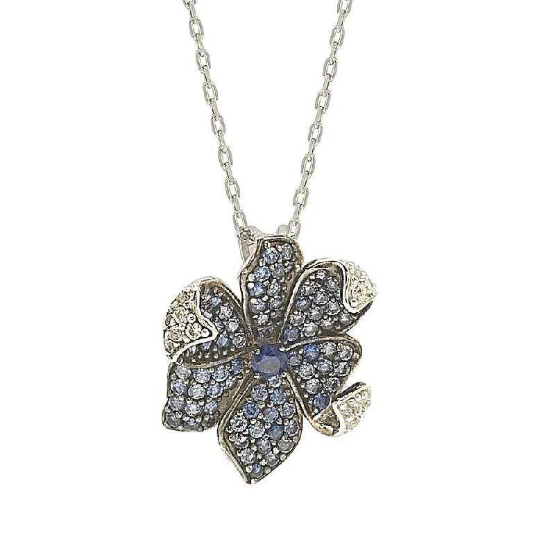 Stunning Jewelry Pieces At The Lowest Prices Ever Luxury Fashion Discounts Suzy Levian Sapphire and Diamond Accent in Sterling Silver Petite Flower Pendant Stunning Jewelry Pieces At The Lowest Prices Ever Luxury Fashion Discounts Suzy Levian Sapphire and Diamond Accent in Sterling Silver Petite Flower Pendant