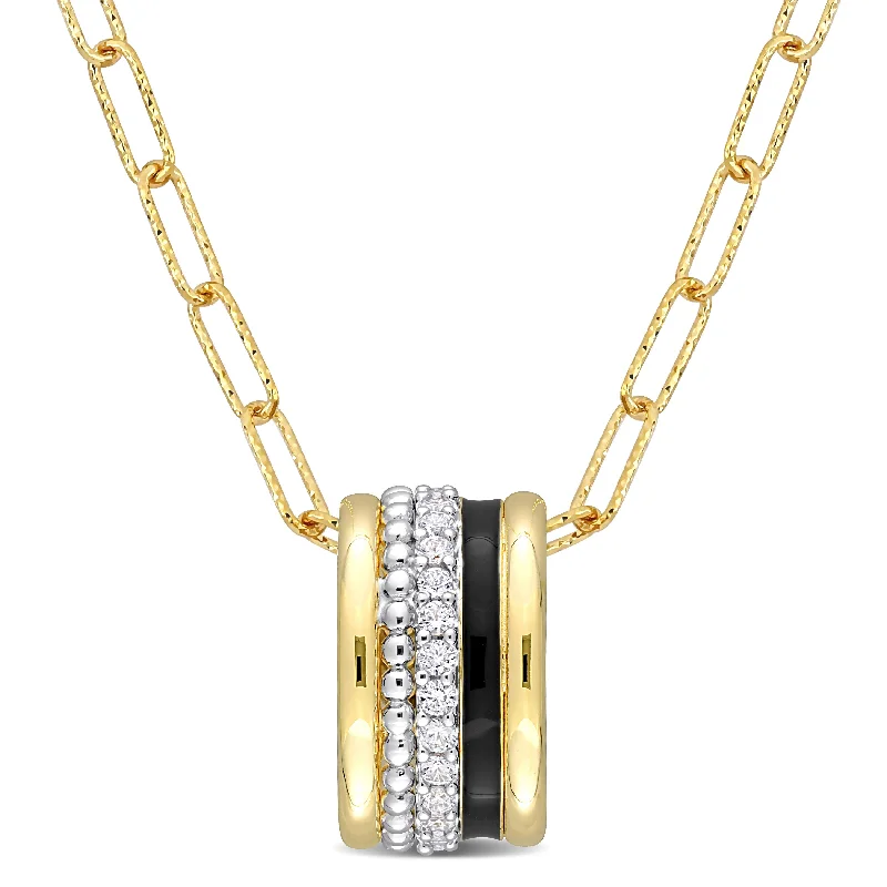 Elegant Jewelry Styles At Budget-Friendly Prices Seasonal Trends 4/5 CT TGW Created White Sapphire Multi-Textured Circular Pendant with Chain in Yellow Plated Sterling Silver Elegant Jewelry Styles At Budget-Friendly Prices Seasonal Trends 4/5 CT TGW Created White Sapphire Multi-Textured Circular Pendant with Chain in Yellow Plated Sterling Silver