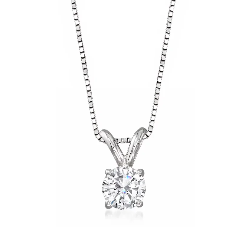 Affordable Glamour – Premium Jewelry At Special Prices Embrace New Fashion Ross-Simons Diamond Solitaire Necklace in 14kt White Gold Affordable Glamour – Premium Jewelry At Special Prices Embrace New Fashion Ross-Simons Diamond Solitaire Necklace in 14kt White Gold