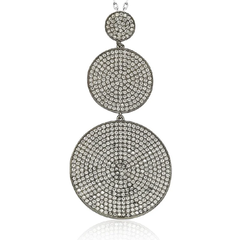 Exclusive Gemstone Jewelry Markdowns – Shop Now Modern Fashion Sale Suzy Levian Blackened Sterling Silver Cubic Zirconia Graduating Circle Pendant Exclusive Gemstone Jewelry Markdowns – Shop Now Modern Fashion Sale Suzy Levian Blackened Sterling Silver Cubic Zirconia Graduating Circle Pendant