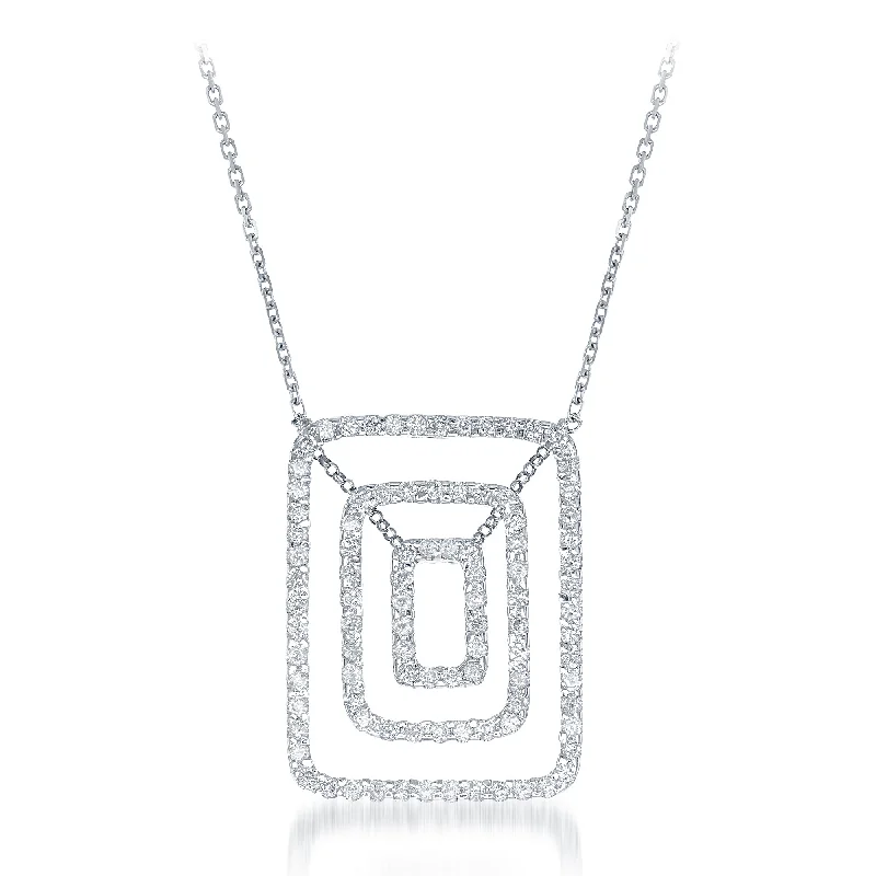 Exclusive Gemstone Jewelry Markdowns – Shop Now Fresh Fashion Discounts 14kt white gold 3 row rectangular diamond pendant featuring 2.00 cts of round diamonds Exclusive Gemstone Jewelry Markdowns – Shop Now Fresh Fashion Discounts 14kt white gold 3 row rectangular diamond pendant featuring 2.00 cts of round diamonds
