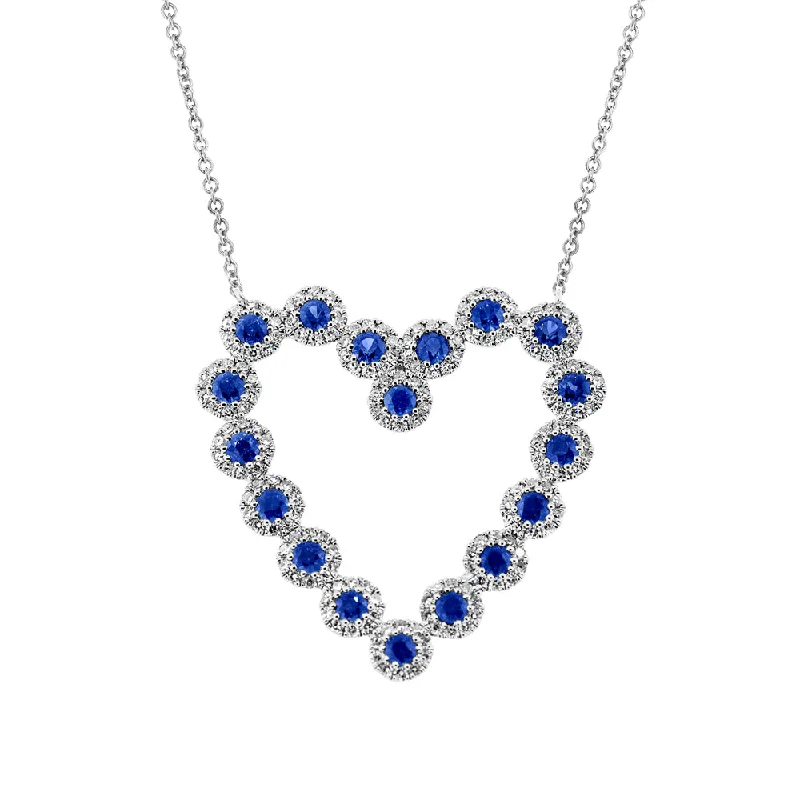 Dainty Floral Jewelry For Feminine Elegance Limited Time Offers 14 kt white gold diamond sapphire and diamond heart shaped pendant Dainty Floral Jewelry For Feminine Elegance Limited Time Offers 14 kt white gold diamond sapphire and diamond heart shaped pendant