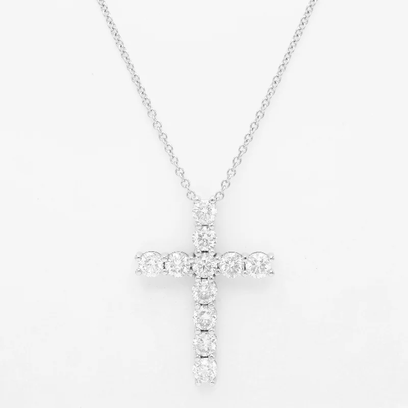 Luxury Jewelry Sale – Elegant Styles At Unbeatable Prices Flash Sales 18 kt white gold, 1" diamond cross pendant adorned with 4.52 cts tw of brilliant cut round diamonds Luxury Jewelry Sale – Elegant Styles At Unbeatable Prices Flash Sales 18 kt white gold, 1" diamond cross pendant adorned with 4.52 cts tw of brilliant cut round diamonds