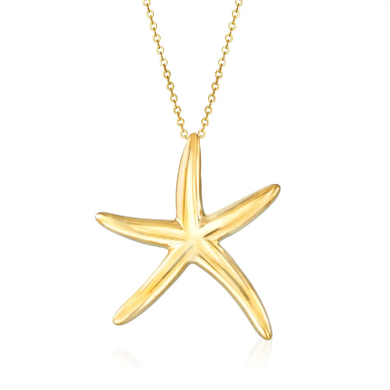 Timeless Elegance, Temporary Discounts – Act Fast Bold Fashion Sales Ross-Simons Italian 14kt Yellow Gold Starfish Pendant Necklace Timeless Elegance, Temporary Discounts – Act Fast Bold Fashion Sales Ross-Simons Italian 14kt Yellow Gold Starfish Pendant Necklace