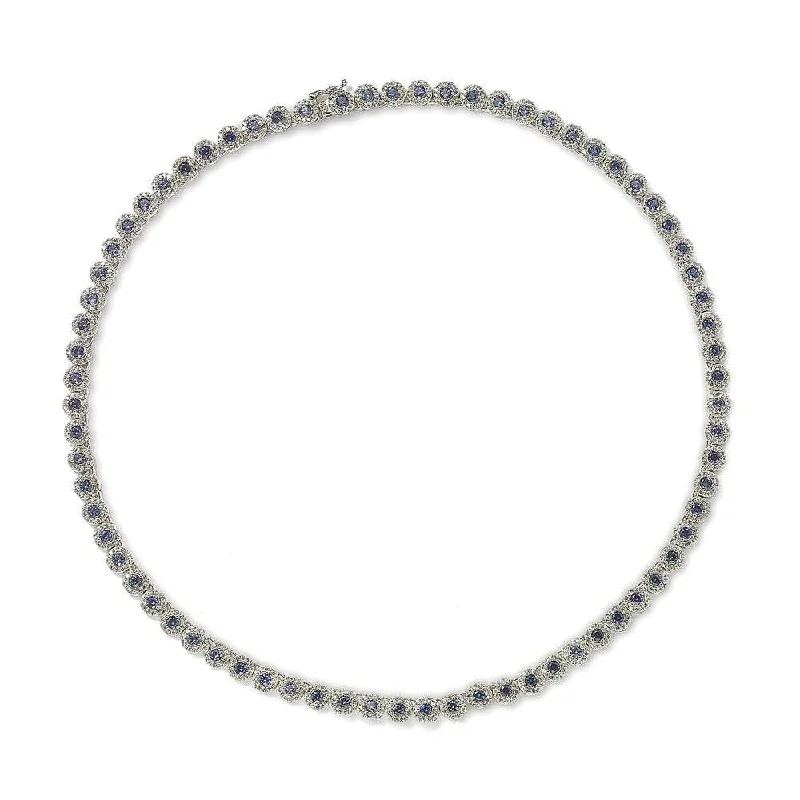 Handcrafted Jewelry Sale – Unique Designs At Low Prices Limited Stock, Big Sale Suzy Levian Sterling Silver Sapphire and Diamond Accent Tennis Necklace - Blue Handcrafted Jewelry Sale – Unique Designs At Low Prices Limited Stock, Big Sale Suzy Levian Sterling Silver Sapphire and Diamond Accent Tennis Necklace - Blue