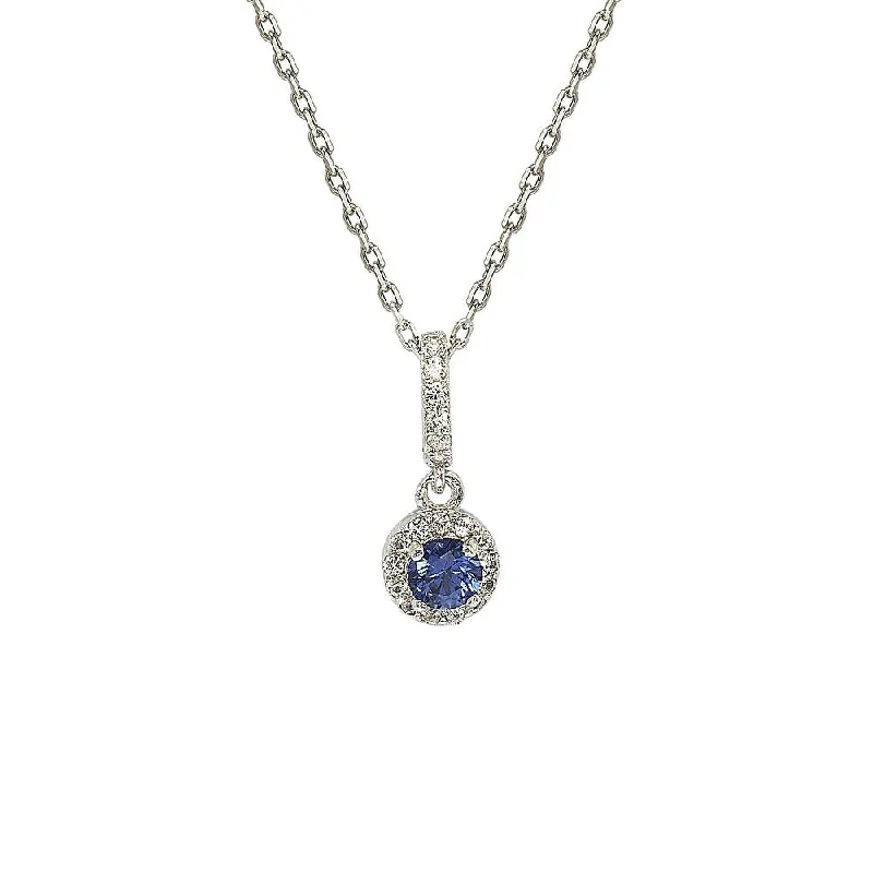 Timeless Beauty, Unbeatable Deals – Jewelry Sale On Holiday Glam Suzy Levian Sterling Silver Blue Sapphire and diamond accent Pendant Necklace Timeless Beauty, Unbeatable Deals – Jewelry Sale On Holiday Glam Suzy Levian Sterling Silver Blue Sapphire and diamond accent Pendant Necklace