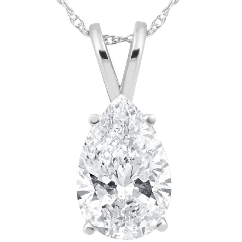 Bohemian-Inspired Jewelry For Free-Spirited Fashion Limited Stock Certified 4Ct Pear Shape Solitaire Lab Grown Diamond Pendant White Gold Necklace Bohemian-Inspired Jewelry For Free-Spirited Fashion Limited Stock Certified 4Ct Pear Shape Solitaire Lab Grown Diamond Pendant White Gold Necklace