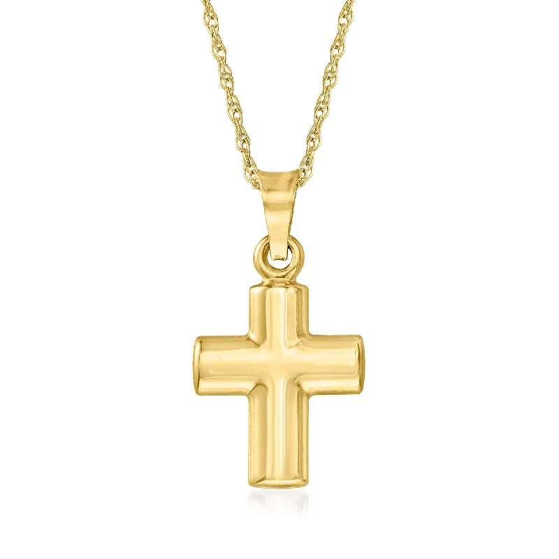 Shop Fine Jewelry With Exclusive Savings Enjoy Discount Ross-Simons 14kt Yellow Gold Cross Pendant Necklace Shop Fine Jewelry With Exclusive Savings Enjoy Discount Ross-Simons 14kt Yellow Gold Cross Pendant Necklace