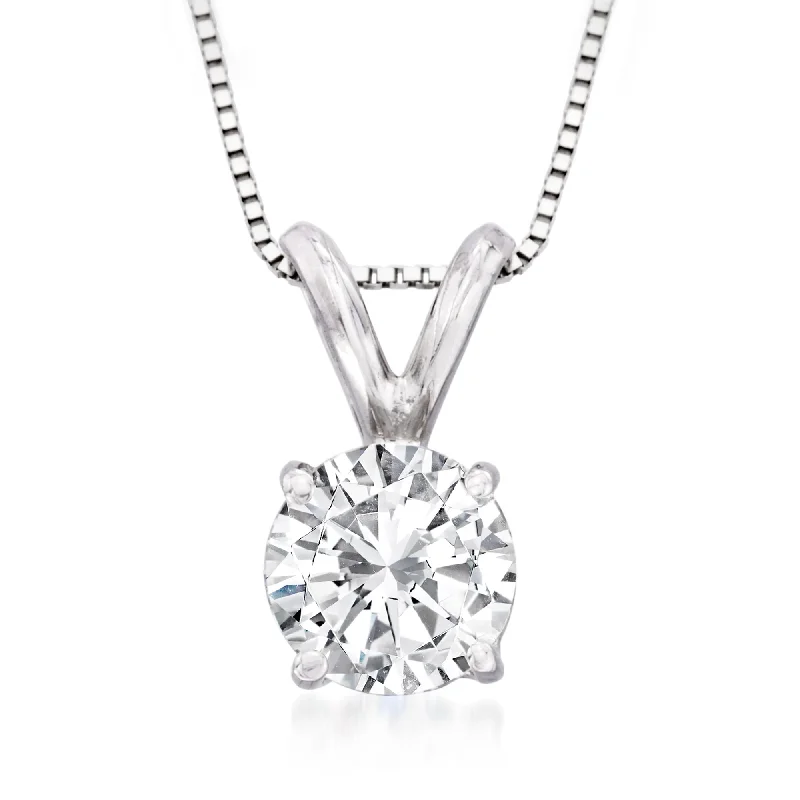 Elevate Your Jewelry Collection With Limited-Time Savings Avant-Garde Style Promotions Ross-Simons Diamond Solitaire Necklace in 14kt White Gold Elevate Your Jewelry Collection With Limited-Time Savings Avant-Garde Style Promotions Ross-Simons Diamond Solitaire Necklace in 14kt White Gold
