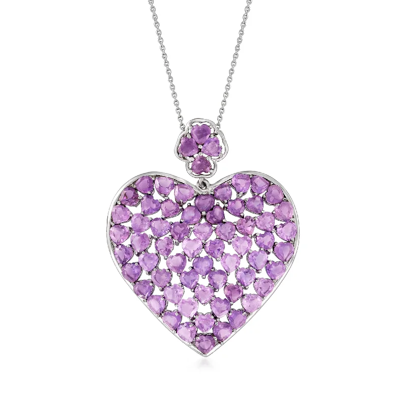 Flash Sale On Exquisite Jewelry – Don't Miss Out Style Without Limits Ross-Simons Amethyst Heart Pendant Necklace in Sterling Silver Flash Sale On Exquisite Jewelry – Don't Miss Out Style Without Limits Ross-Simons Amethyst Heart Pendant Necklace in Sterling Silver