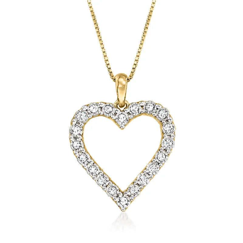 Unmissable Jewelry Clearance – Final Reductions Fresh Fashion Discounts Ross-Simons Diamond Heart Pendant Necklace in 18kt Gold Over Sterling Unmissable Jewelry Clearance – Final Reductions Fresh Fashion Discounts Ross-Simons Diamond Heart Pendant Necklace in 18kt Gold Over Sterling