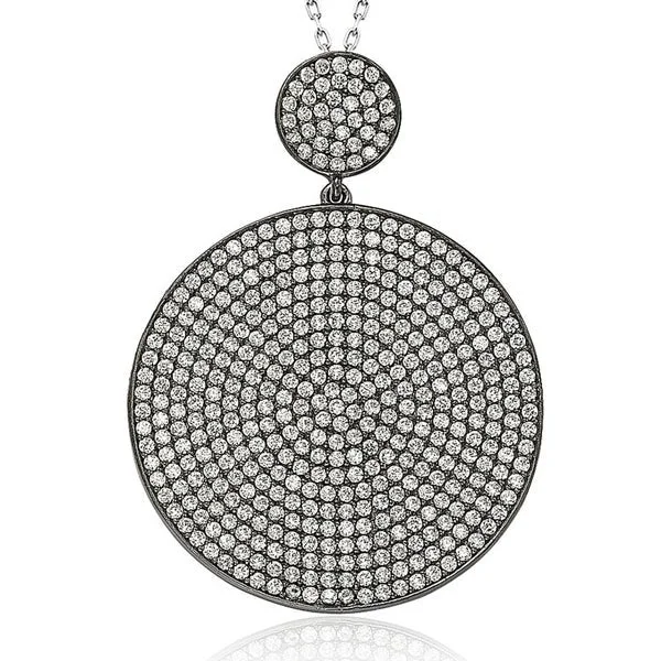 Timeless Elegance Now At Special Discounts Urban Fashion Suzy Levian Black Sterling Silver Cubic Zirconia Pendant Timeless Elegance Now At Special Discounts Urban Fashion Suzy Levian Black Sterling Silver Cubic Zirconia Pendant