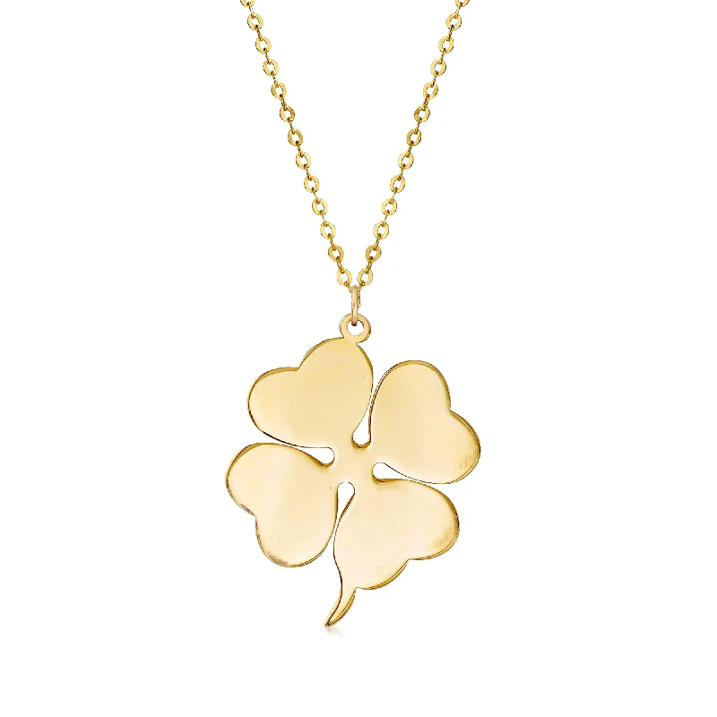 Shop Handcrafted Jewelry At Special Promotional Rates Laid-Back Fashion Offers Ross-Simons Italian 14kt Yellow Gold 4-Leaf Clover Pendant Necklace Shop Handcrafted Jewelry At Special Promotional Rates Laid-Back Fashion Offers Ross-Simons Italian 14kt Yellow Gold 4-Leaf Clover Pendant Necklace