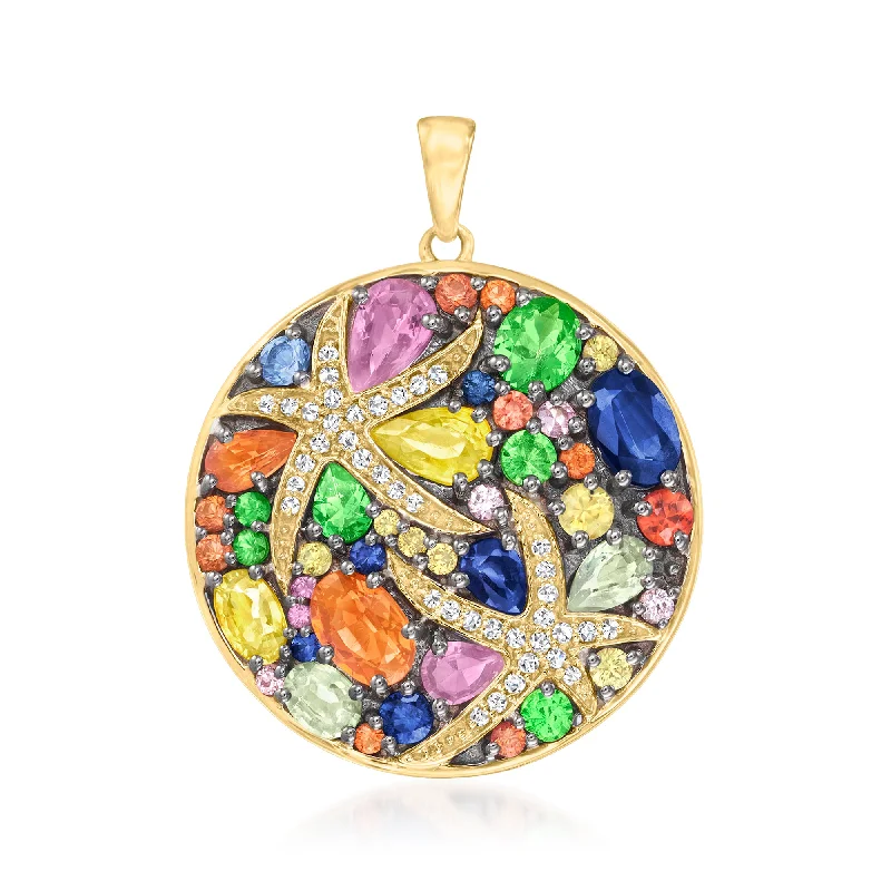 Exclusive Jewelry Offers – Sparkle For Less Chic & Cozy Collection Ross-Simons Multi-Gemstone Starfish Pendant With . Diamonds in 14kt Yellow Gold Exclusive Jewelry Offers – Sparkle For Less Chic & Cozy Collection Ross-Simons Multi-Gemstone Starfish Pendant With . Diamonds in 14kt Yellow Gold