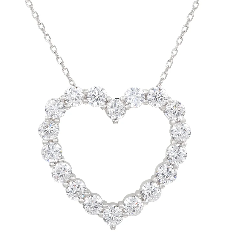 Your Dream Jewelry At Dream Prices – Shop Now Contemporary Fashion Sale Suzy Levian Sterling Silver White Cubic Zirconia Large Heart Pendant Your Dream Jewelry At Dream Prices – Shop Now Contemporary Fashion Sale Suzy Levian Sterling Silver White Cubic Zirconia Large Heart Pendant