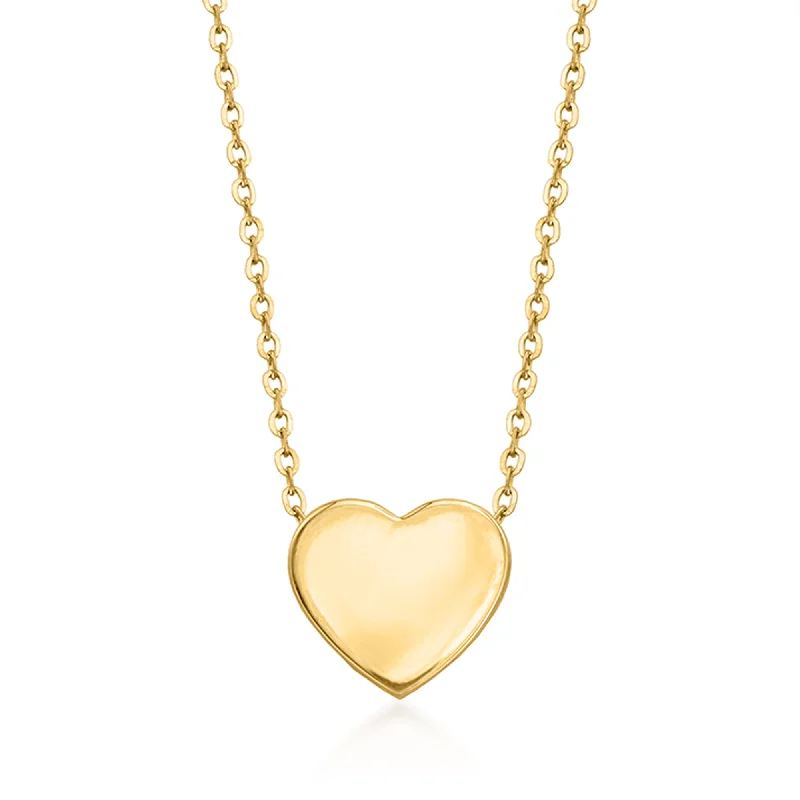 Must-Have Jewelry Pieces At Reduced Prices Contemporary Fashion Sale Ross-Simons 14kt Yellow Gold Heart Pendant Necklace Must-Have Jewelry Pieces At Reduced Prices Contemporary Fashion Sale Ross-Simons 14kt Yellow Gold Heart Pendant Necklace