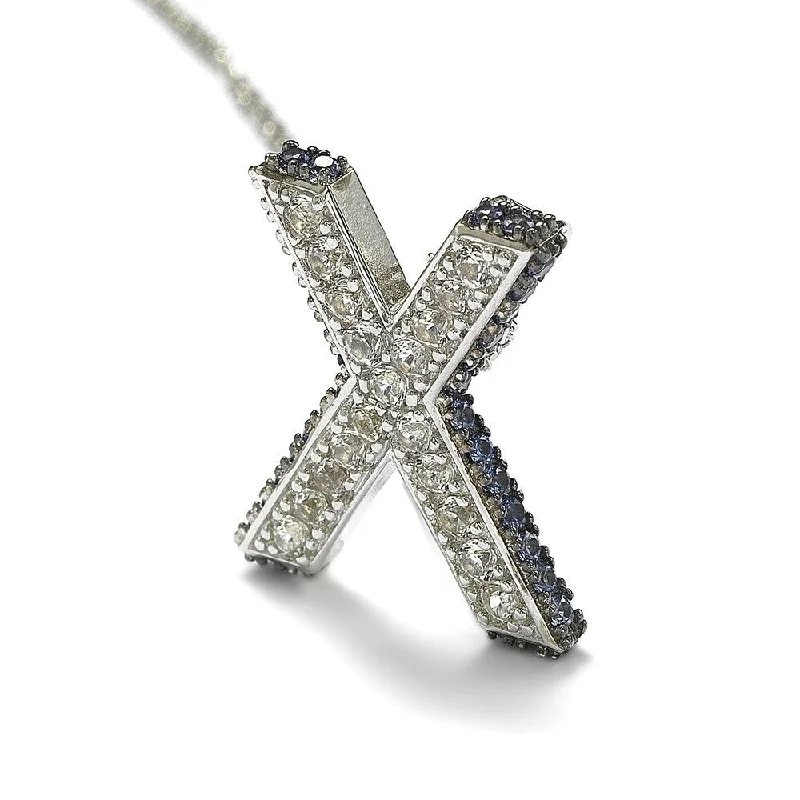 Big Discounts On Elegant Jewelry Collections Fashion-Forward Suzy Levian Sterling Silver Sapphire & Diamond Accent Letter Pendant Big Discounts On Elegant Jewelry Collections Fashion-Forward Suzy Levian Sterling Silver Sapphire & Diamond Accent Letter Pendant