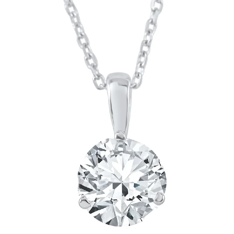 Bestselling Jewelry At Special Promotional Rates Trend Forward Threads 3/4 ct Solitaire Lab Grown Diamond Pendant available in 14K and Platinum Bestselling Jewelry At Special Promotional Rates Trend Forward Threads 3/4 ct Solitaire Lab Grown Diamond Pendant available in 14K and Platinum