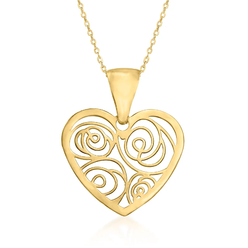 Limited-Time Jewelry Sale – Don't Miss These Deals Exclusive Discount Ross-Simons Italian Openwork Heart Pendant Necklace in 14kt Yellow Gold Limited-Time Jewelry Sale – Don't Miss These Deals Exclusive Discount Ross-Simons Italian Openwork Heart Pendant Necklace in 14kt Yellow Gold