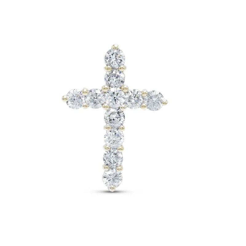 Limited-Time Offer On Premium Jewelry Collections Top Deals 18 kt white gold, 1" diamond cross pendant adorned with 3.50 cts tw of round diamonds Limited-Time Offer On Premium Jewelry Collections Top Deals 18 kt white gold, 1" diamond cross pendant adorned with 3.50 cts tw of round diamonds