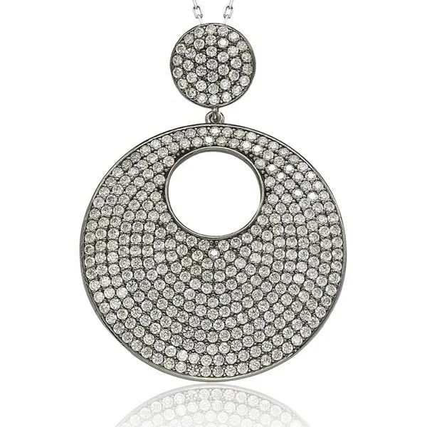 Huge Savings On Premium Jewelry Styles Stylish Deals Suzy Levian Black Sterling Silver Cubic Zirconia Pendant Huge Savings On Premium Jewelry Styles Stylish Deals Suzy Levian Black Sterling Silver Cubic Zirconia Pendant