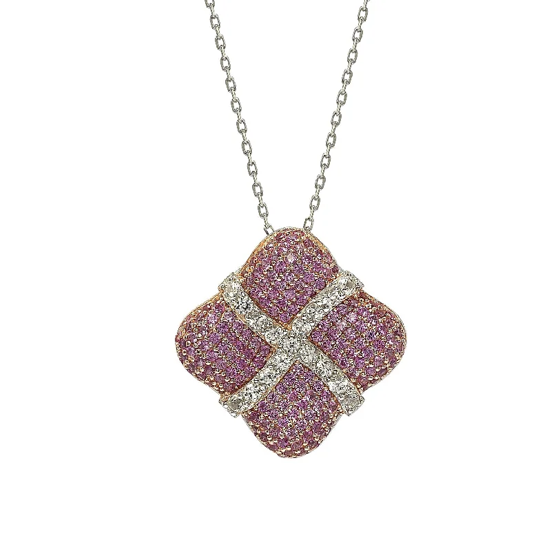 Luxury Jewelry Clearance – Shop Premium Styles Now Seasonal Sale Suzy Levian Sterling Silver Pink Sapphire & Diamond Wrapped Cushion Pendant Luxury Jewelry Clearance – Shop Premium Styles Now Seasonal Sale Suzy Levian Sterling Silver Pink Sapphire & Diamond Wrapped Cushion Pendant