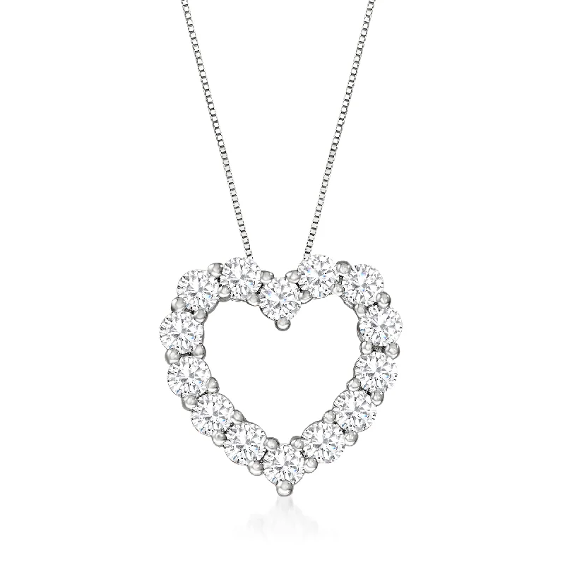Unmissable Deals On Handmade Jewelry Collections Ends Soon Ross-Simons Diamond Heart Pendant Necklace in 14kt White Gold Unmissable Deals On Handmade Jewelry Collections Ends Soon Ross-Simons Diamond Heart Pendant Necklace in 14kt White Gold
