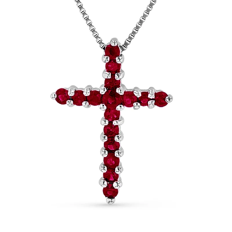 Exclusive Jewelry Sale – Limited-Time Discounts Urban Elegance Deals 0.32ctw Ruby Cross Pendant in 14k White Gold Exclusive Jewelry Sale – Limited-Time Discounts Urban Elegance Deals 0.32ctw Ruby Cross Pendant in 14k White Gold