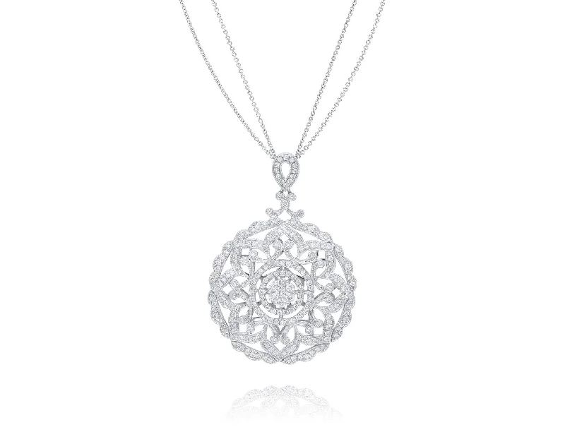 Shop Signature Jewelry Styles At Exclusive Prices Minimalist Fashion Sale 18kt white gold diamond fashion pendant containing 3.00 cts of round diamonds Shop Signature Jewelry Styles At Exclusive Prices Minimalist Fashion Sale 18kt white gold diamond fashion pendant containing 3.00 cts of round diamonds