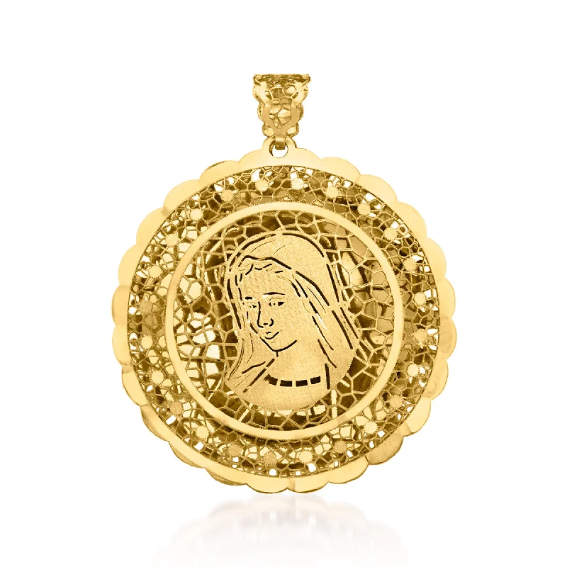 Clearance Sale On High-End Jewelry Collections Playful Fashion Offers Ross-Simons Italian 14kt Yellow Gold Mother Mary Filigree Medallion Pendant Clearance Sale On High-End Jewelry Collections Playful Fashion Offers Ross-Simons Italian 14kt Yellow Gold Mother Mary Filigree Medallion Pendant