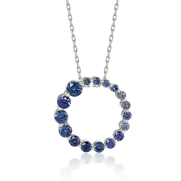 Elevate Your Outfit With Discounted Statement Jewelry Minimalist Fashion Sale Suzy Levian Sterling Silver Natural Sapphire Circle Journey Pendant Necklace Elevate Your Outfit With Discounted Statement Jewelry Minimalist Fashion Sale Suzy Levian Sterling Silver Natural Sapphire Circle Journey Pendant Necklace