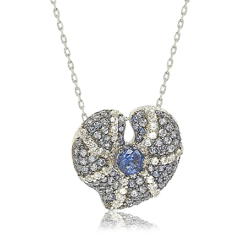 Limited-Stock Jewelry Sale – Once It's Gone, It's Gone Clearance Sale, All Cheap Suzy Levian Sterling Silver Sapphire and Diamond Accent Whimsical Heart Pendant Necklace Limited-Stock Jewelry Sale – Once It's Gone, It's Gone Clearance Sale, All Cheap Suzy Levian Sterling Silver Sapphire and Diamond Accent Whimsical Heart Pendant Necklace