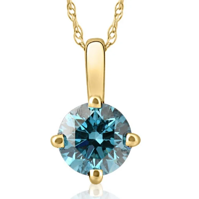 Huge Savings On Premium Jewelry Styles The Good Stuff 1Ct Blue Diamond Solitaire Pendant in 14K White or Yellow Gold Lab Grown Huge Savings On Premium Jewelry Styles The Good Stuff 1Ct Blue Diamond Solitaire Pendant in 14K White or Yellow Gold Lab Grown