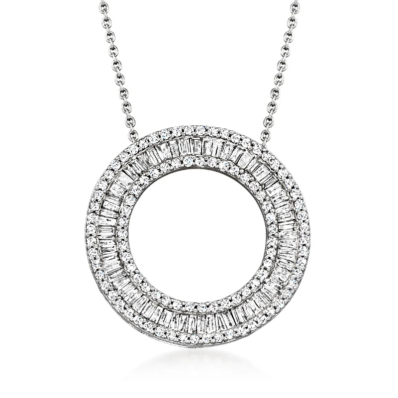 Jewelry Deals That Outshine The Rest Timeless Elegance Sale Ross-Simons Diamond Circle Pendant Necklace in Sterling Silver Jewelry Deals That Outshine The Rest Timeless Elegance Sale Ross-Simons Diamond Circle Pendant Necklace in Sterling Silver