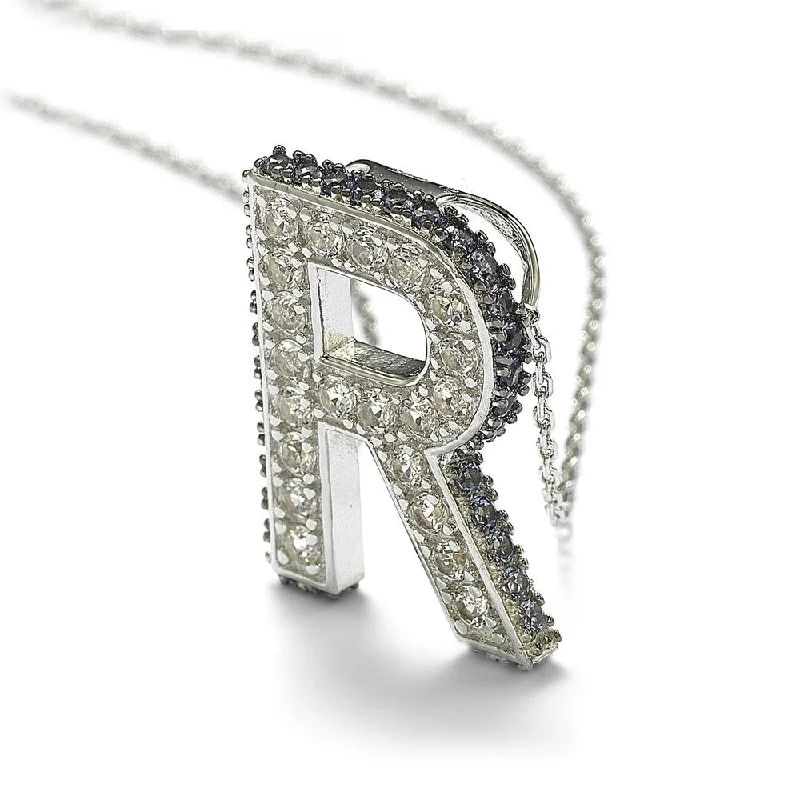 Timeless Elegance At Unbelievable Discounts End Of Season Sale Suzy Levian Sterling Silver Sapphire & Diamond Accent Letter Pendant Timeless Elegance At Unbelievable Discounts End Of Season Sale Suzy Levian Sterling Silver Sapphire & Diamond Accent Letter Pendant