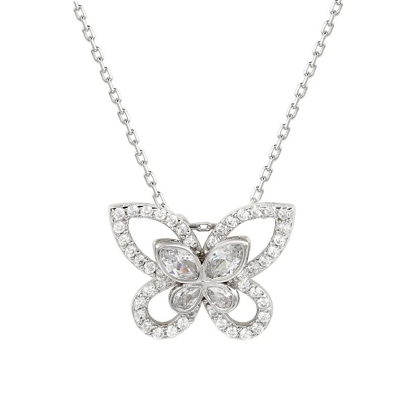 Jewelry Sale Bonanza – Grab Your Sparkle Now Stylish Savings Suzy Levian Sterling Silver White Cubic Zirconia Butterfly Pendant Jewelry Sale Bonanza – Grab Your Sparkle Now Stylish Savings Suzy Levian Sterling Silver White Cubic Zirconia Butterfly Pendant