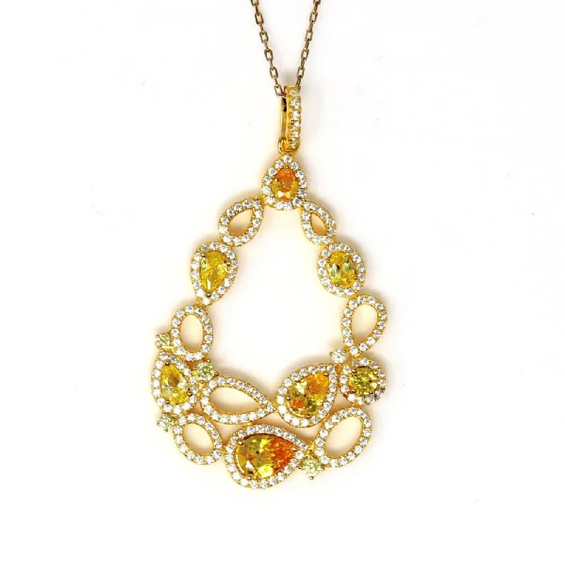 Jewelry Clearance Sale – Final Reductions Fashion Frontiers Suzy Levian Golden Sterling Silver Yellow & White Cubic Zirconia Pendant Jewelry Clearance Sale – Final Reductions Fashion Frontiers Suzy Levian Golden Sterling Silver Yellow & White Cubic Zirconia Pendant