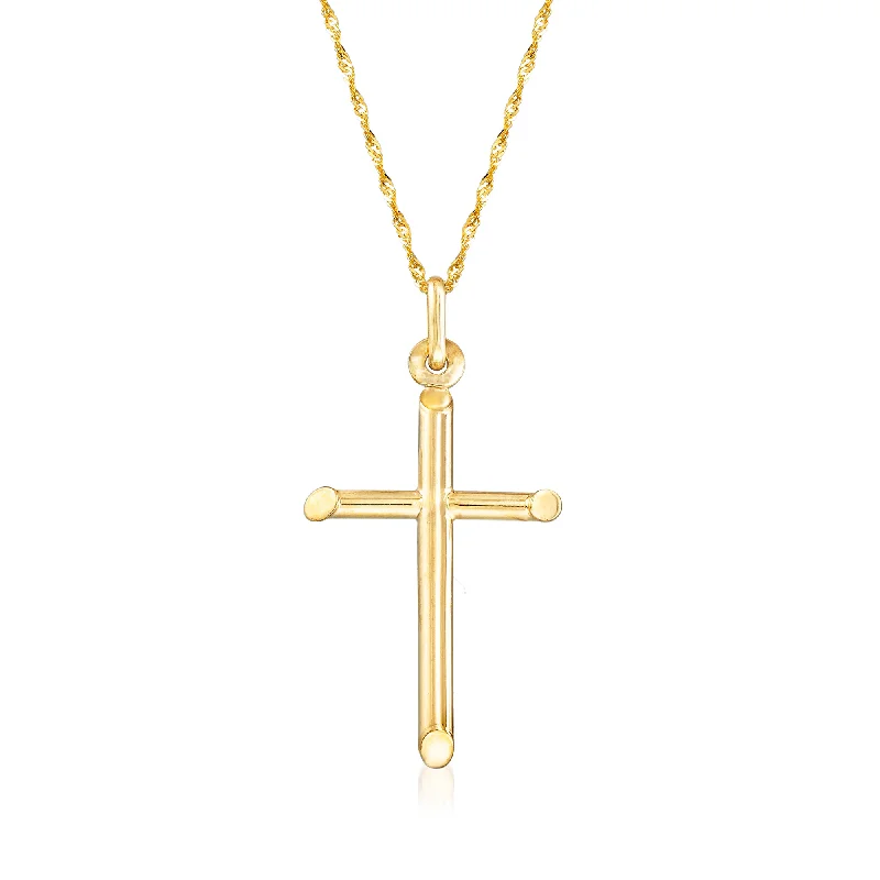 Unique Jewelry For Less – Shop The Sale Now Athleisure Style Sale Ross-Simons Italian 14kt Yellow Gold Cross Pendant Necklace Unique Jewelry For Less – Shop The Sale Now Athleisure Style Sale Ross-Simons Italian 14kt Yellow Gold Cross Pendant Necklace
