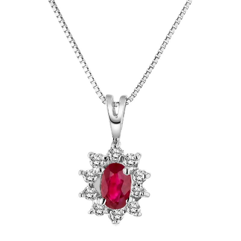 Shop Elegant Jewelry At Unbeatable Prices Refined Fashion Sale 0.35cttw Diamond and Natural Heated Ruby Pendant in 14k Gold Shop Elegant Jewelry At Unbeatable Prices Refined Fashion Sale 0.35cttw Diamond and Natural Heated Ruby Pendant in 14k Gold
