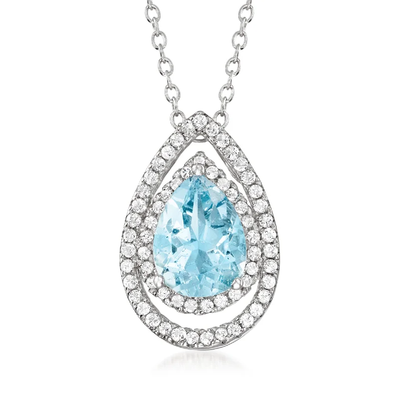 Affordable Glamour – Premium Jewelry At Special Prices Best Sellers Ross-Simons Aquamarine and . White Topaz Pear-Shaped Pendant Necklace in Sterling Silver Affordable Glamour – Premium Jewelry At Special Prices Best Sellers Ross-Simons Aquamarine and . White Topaz Pear-Shaped Pendant Necklace in Sterling Silver