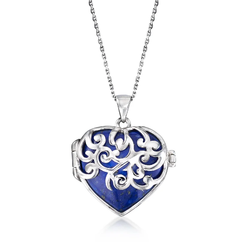 Seasonal Jewelry Deals – Elevate Your Style Chic Trend Collection Ross-Simons Lapis Heart Pendant Necklace in Sterling Silver Seasonal Jewelry Deals – Elevate Your Style Chic Trend Collection Ross-Simons Lapis Heart Pendant Necklace in Sterling Silver