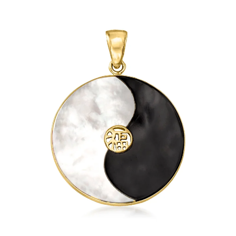 Exclusive Jewelry Bundles At Discounted Prices Casual Yet Chic Sales Ross-Simons Mother-Of-Pearl and Black Agate Yin-Yang Pendant in 14kt Yellow Gold Exclusive Jewelry Bundles At Discounted Prices Casual Yet Chic Sales Ross-Simons Mother-Of-Pearl and Black Agate Yin-Yang Pendant in 14kt Yellow Gold