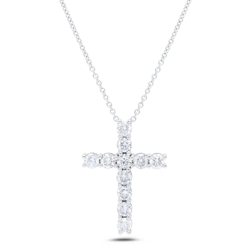 Luxury Jewelry Sale – Sparkle For Less Final Sale 18 kt white gold, 1" diamond cross pendant adorned with 5.25 cts tw of round diamonds Luxury Jewelry Sale – Sparkle For Less Final Sale 18 kt white gold, 1" diamond cross pendant adorned with 5.25 cts tw of round diamonds