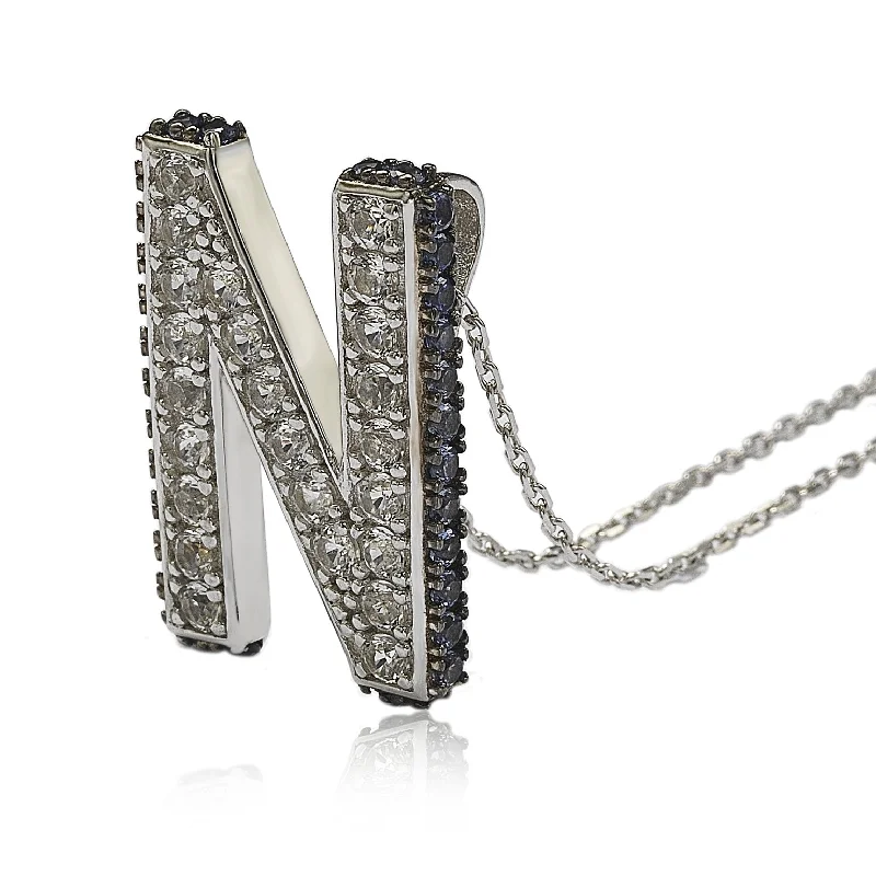 High-End Sparkle, Low-End Prices – Jewelry Sale Live Chic Styles Suzy Levian Sterling Silver Sapphire & Diamond Accent Letter Pendant High-End Sparkle, Low-End Prices – Jewelry Sale Live Chic Styles Suzy Levian Sterling Silver Sapphire & Diamond Accent Letter Pendant
