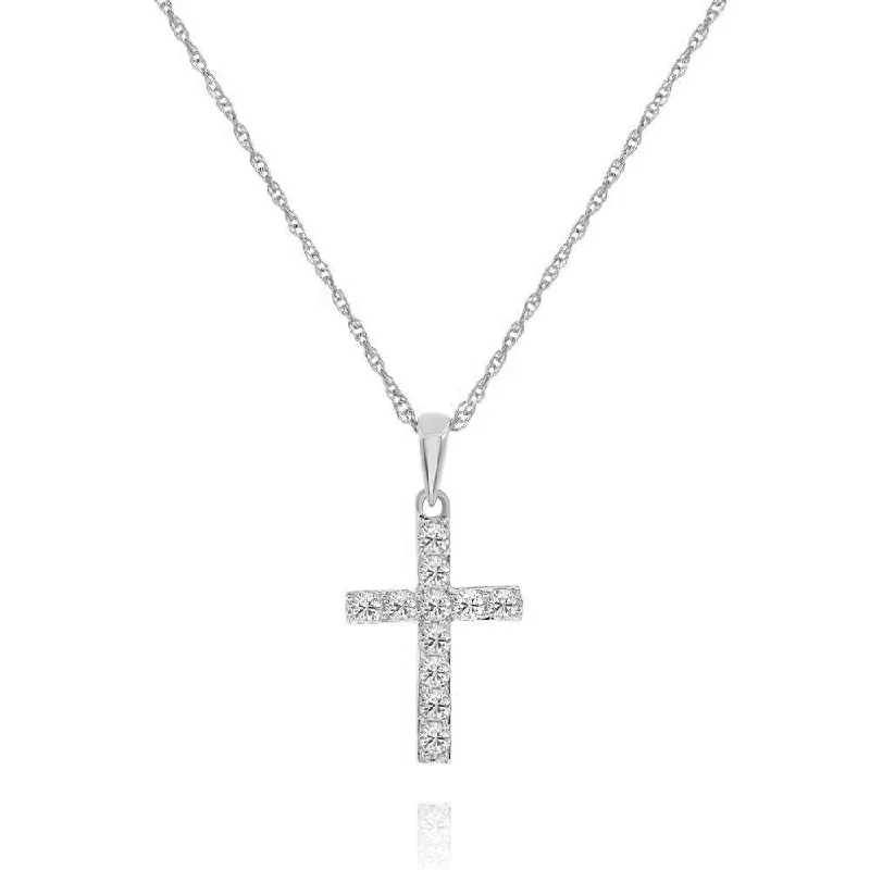 Personalized Jewelry Sale – Unique Gifts At Low Prices Contemporary Fashion Sale 14 kt white gold diamond pendant with cross-shaped design adorned with 0.15 cts tw diamonds Personalized Jewelry Sale – Unique Gifts At Low Prices Contemporary Fashion Sale 14 kt white gold diamond pendant with cross-shaped design adorned with 0.15 cts tw diamonds
