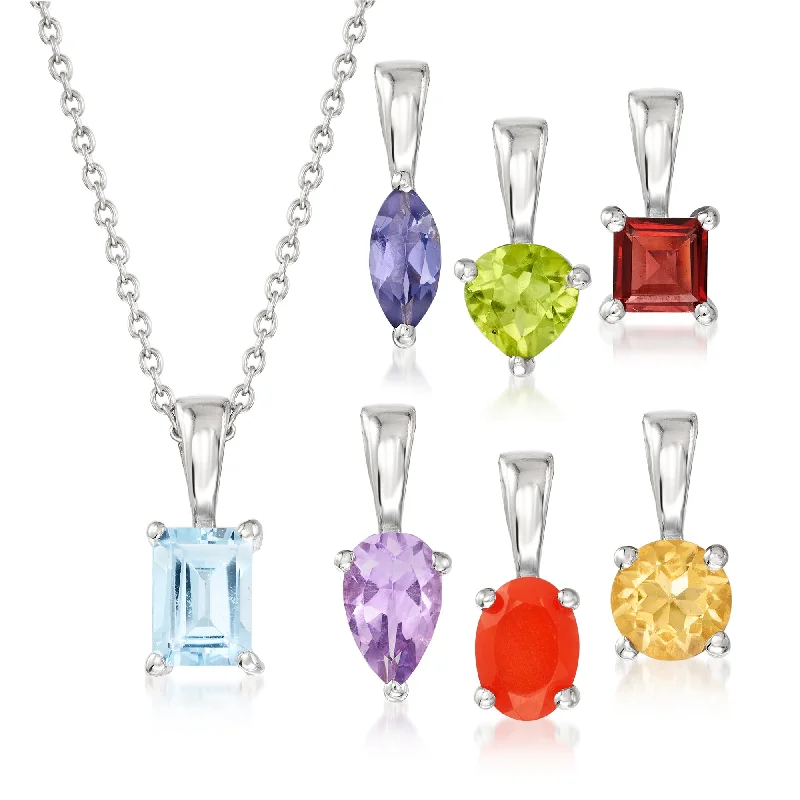 Everyday Jewelry Essentials Now On Sale Low Price Special Ross-Simons Multi-Gem Jewelry Set: Necklace and 7 Pendants in Sterling Silver Everyday Jewelry Essentials Now On Sale Low Price Special Ross-Simons Multi-Gem Jewelry Set: Necklace and 7 Pendants in Sterling Silver