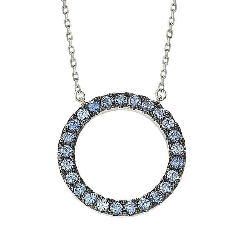 Shop Jewelry That Shines Without The High Price Durable Fashion Picks Suzy Levian Sterling Silver Blue Cubic Zirconia Circle Pendant Shop Jewelry That Shines Without The High Price Durable Fashion Picks Suzy Levian Sterling Silver Blue Cubic Zirconia Circle Pendant