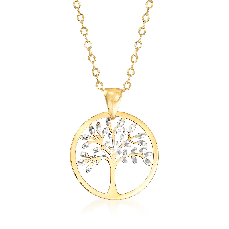 Exclusive Jewelry Sale – Sparkle For Less Comfortable Chic Ross-Simons Italian 18kt 2-Tone Gold Cut-Out Tree Of Life Pendant Necklace Exclusive Jewelry Sale – Sparkle For Less Comfortable Chic Ross-Simons Italian 18kt 2-Tone Gold Cut-Out Tree Of Life Pendant Necklace