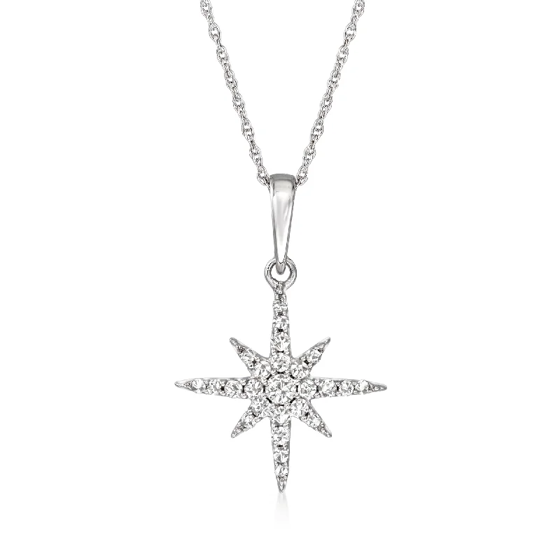 Affordable Luxury Jewelry – Style At A Great Price Polished Style Deals Ross-Simons Diamond Star Pendant Necklace in 14kt White Gold Affordable Luxury Jewelry – Style At A Great Price Polished Style Deals Ross-Simons Diamond Star Pendant Necklace in 14kt White Gold