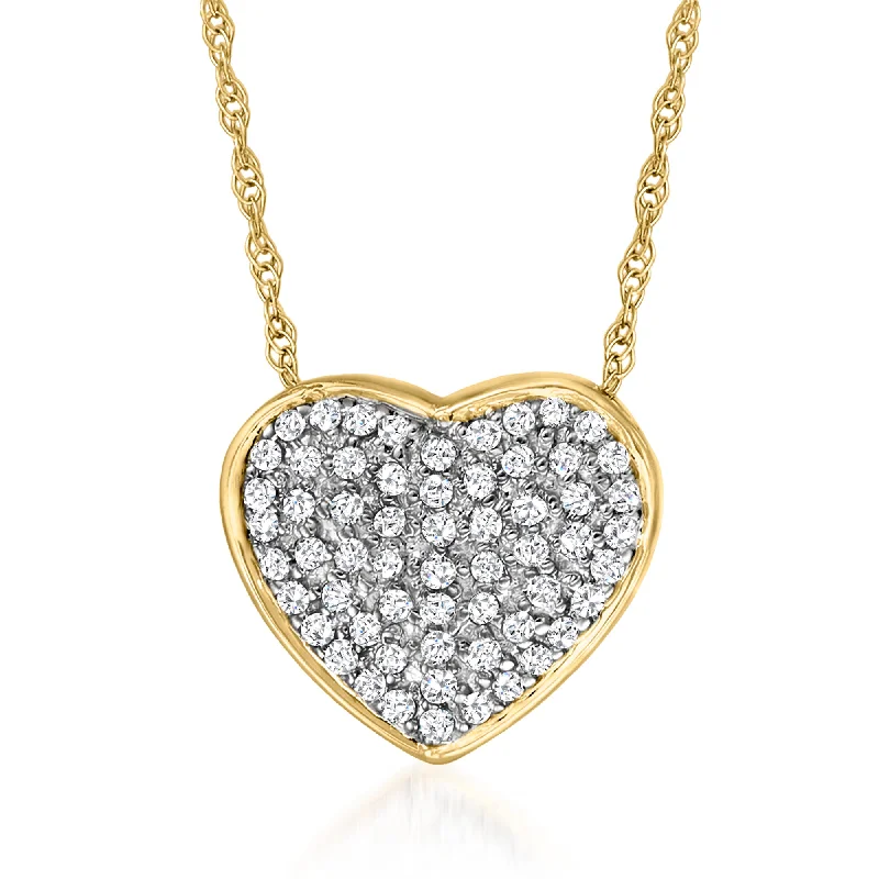 Sparkle On A Budget – Fine Jewelry For Less Statement Fashion Offers Ross-Simons Diamond Heart Pendant Necklace in 14kt Yellow Gold Sparkle On A Budget – Fine Jewelry For Less Statement Fashion Offers Ross-Simons Diamond Heart Pendant Necklace in 14kt Yellow Gold